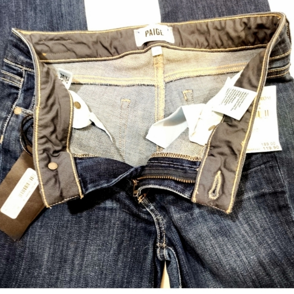PAIGE TAG, Skyline Skinny Jeans, Woman Blue Denim/Low Rise/Stretchy Nordstrom 28 - Picture 10 of 16